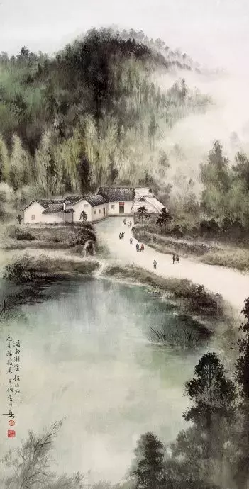 国画大家—黄幻吾山水风景画