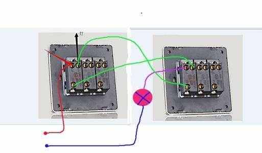 双控开关的工作原理是什么？双控开关接线图？