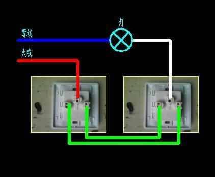 双控开关的工作原理是什么？双控开关接线图？