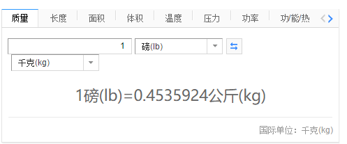 一磅等于多少斤、千克？常用重量单位之间怎么换算？