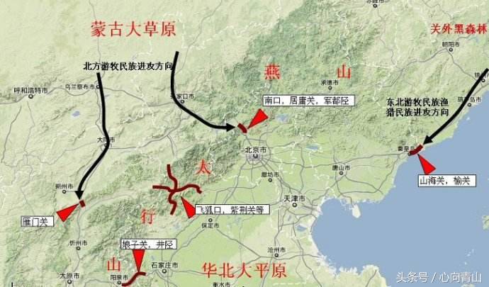 我国古代的玉门关、阳关、雁门关、嘉峪关都在现在的什么地方？