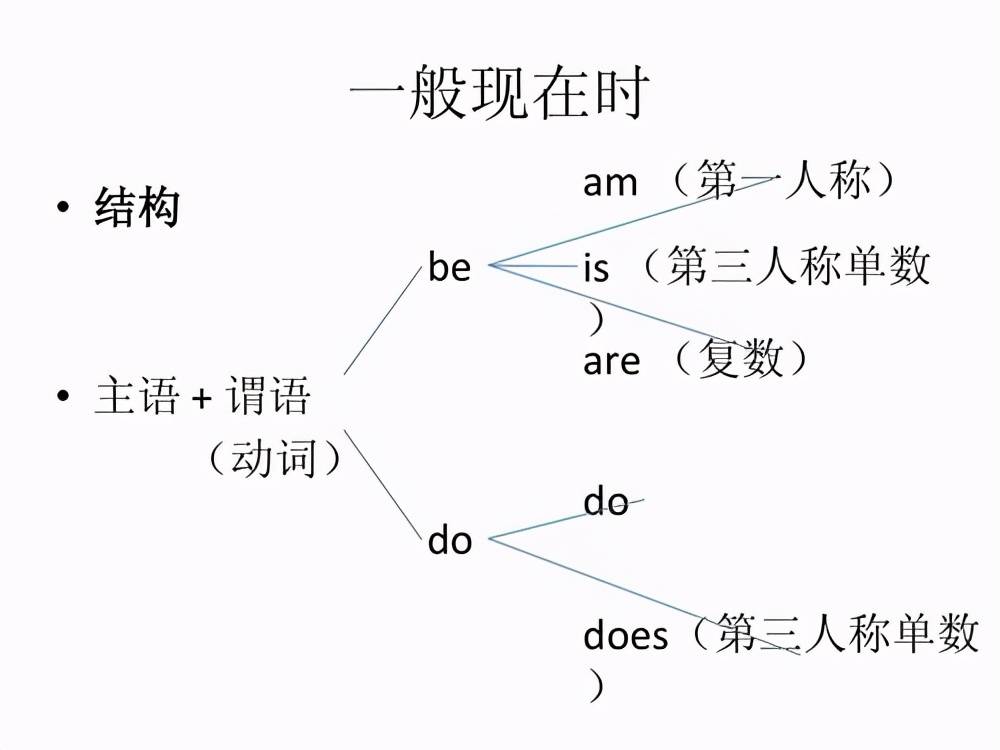 一般现在时的结构ppt图片