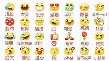 85个表情包含义对照表（emoji表情大全）