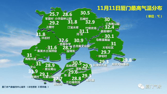 厦门天气预报7天（厦门天气台风实时发布）