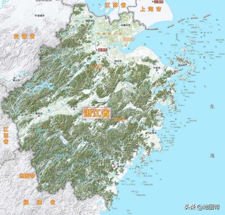 浙江省地图（浙江省市区分布图）