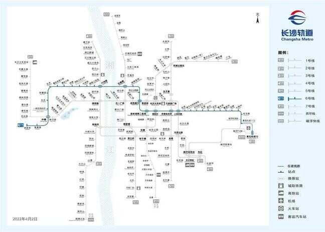 长沙地铁线路图（轻轨三号线路图）