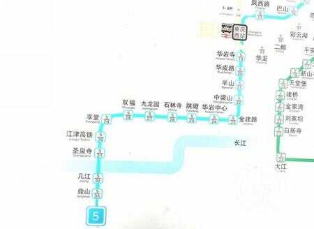 重庆轨道交通线路图（重庆轻轨站那些停了）