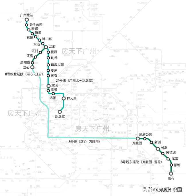 广州地铁8号线（广州地铁13号线路图全图）