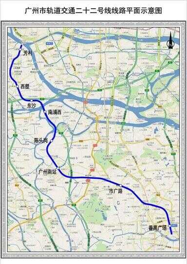 广州地铁18号线最新线路图（广州18号线地铁图）