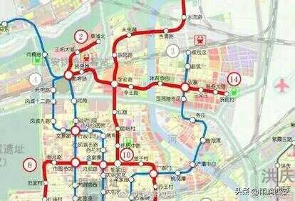 西安地铁2号线线路图（西安一号线转五号线）