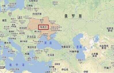 乌克兰地图位置（俄罗斯乌克兰成员国）