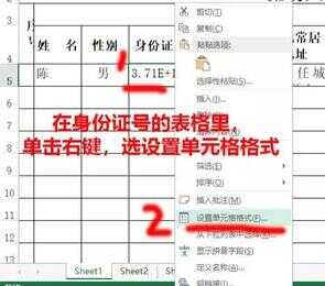 电子表格中身份证出现E 怎样转成正常（身份证号输入表格怎么成了带E的）