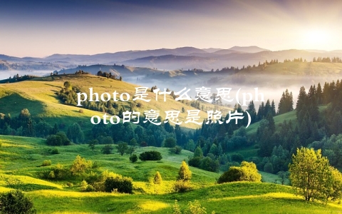 photo是什么意思(photo的意思是照片)