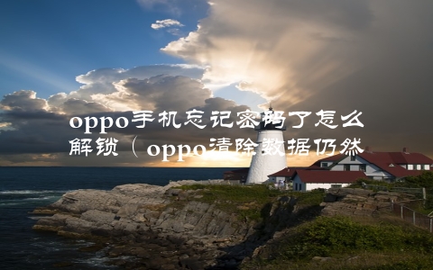 oppo手机忘记密码了怎么解锁（oppo清除数据仍然要密码怎么办）