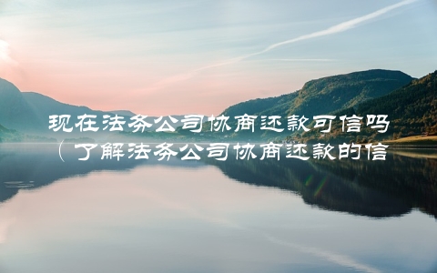 现在法务公司协商还款可信吗（了解法务公司协商还款的信誉与风险）