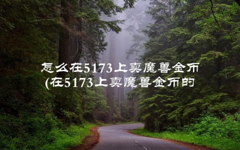 怎么在5173上卖魔兽金币(在5173上卖魔兽金币的方法)