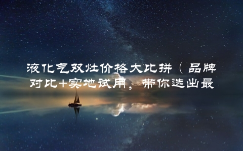 液化气双灶价格大比拼（品牌对比+实地试用，带你选出最优惠的款式）