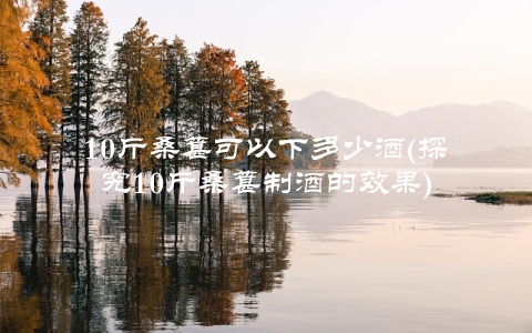 10斤桑葚可以下多少酒(探究10斤桑葚制酒的效果)