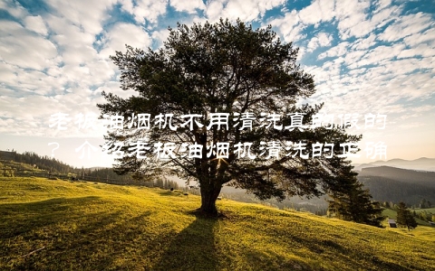 老板油烟机不用清洗真的假的？介绍老板油烟机清洗的正确姿势