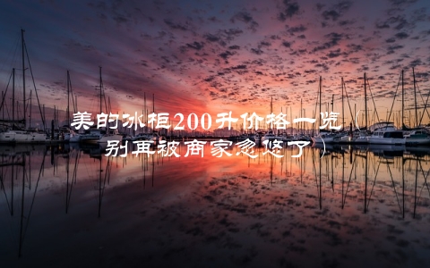 美的冰柜200升价格一览（别再被商家忽悠了）