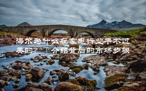 海尔为什么在家电行业干不过美的？（介绍背后的市场步骤和产品区别化）