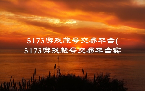 5173游戏帐号交易平台(5173游戏帐号交易平台实行什么制度)