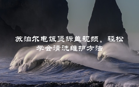 苏泊尔电饭煲拆盖视频，轻松学会清洗维护方法