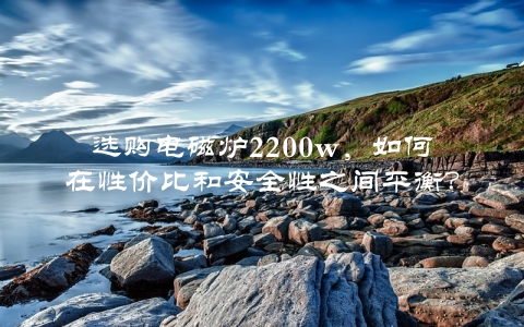 选购电磁炉2200w，如何在性价比和安全性之间平衡？