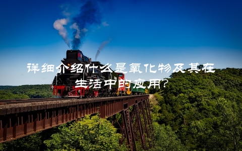 详细介绍什么是氧化物及其在生活中的应用？