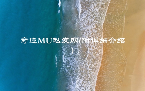 奇迹MU私发网(附详细介绍)