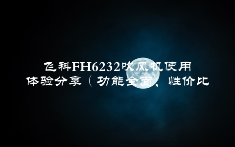 飞科FH6232吹风机使用体验分享（功能全面，性价比高）