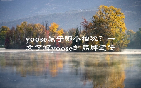 yoose属于哪个档次？一文了解yoose的品牌定位和市场竞争力