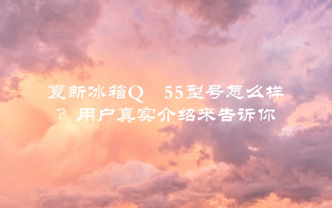 夏新冰箱Q―55型号怎么样？用户真实介绍来告诉你