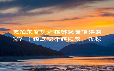 苏泊尔空气炸锅哪款最值得购买？（经过实介绍比较，推荐这几款）