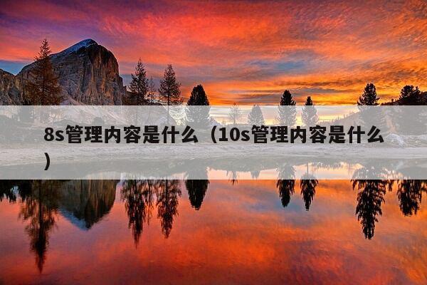 8s管理内容是什么（10s管理内容是什么）