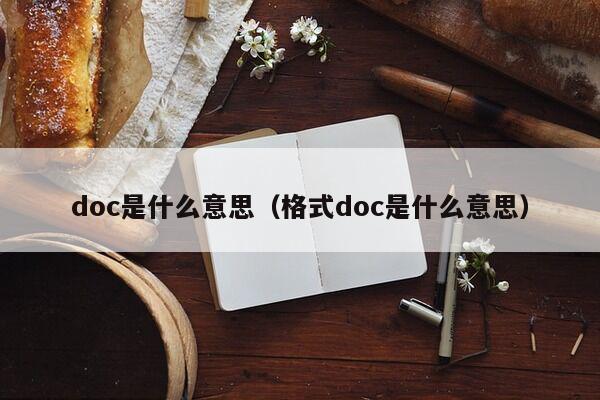 doc是什么意思（格式doc是什么意思）