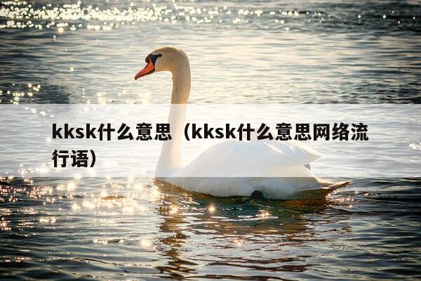 kksk什么意思（kksk什么意思网络流行语）