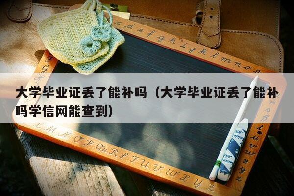 大学毕业证丢了能补吗（大学毕业证丢了能补吗学信网能查到）