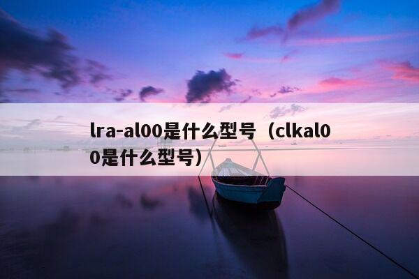 lra-al00是什么型号（clkal00是什么型号）