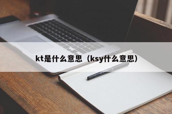 kt是什么意思（ksy什么意思）