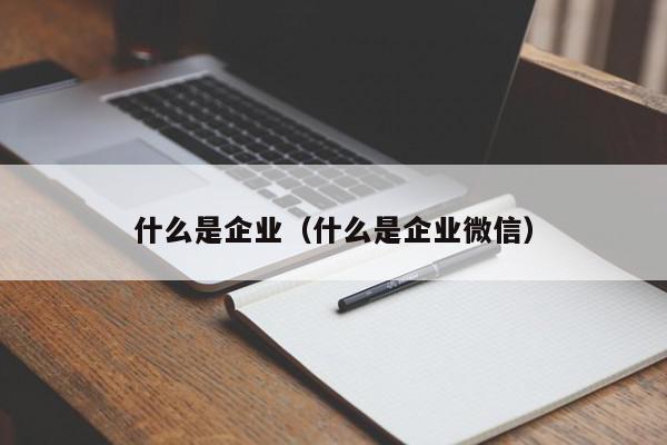 什么是企业（什么是企业微信）