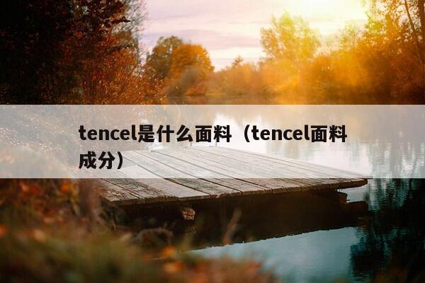 tencel是什么面料（tencel面料成分）