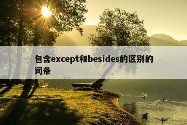 包含except和besides的区别的词条