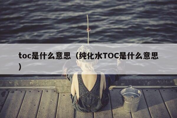 toc是什么意思（纯化水TOC是什么意思）